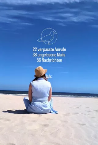 Frau am Strand